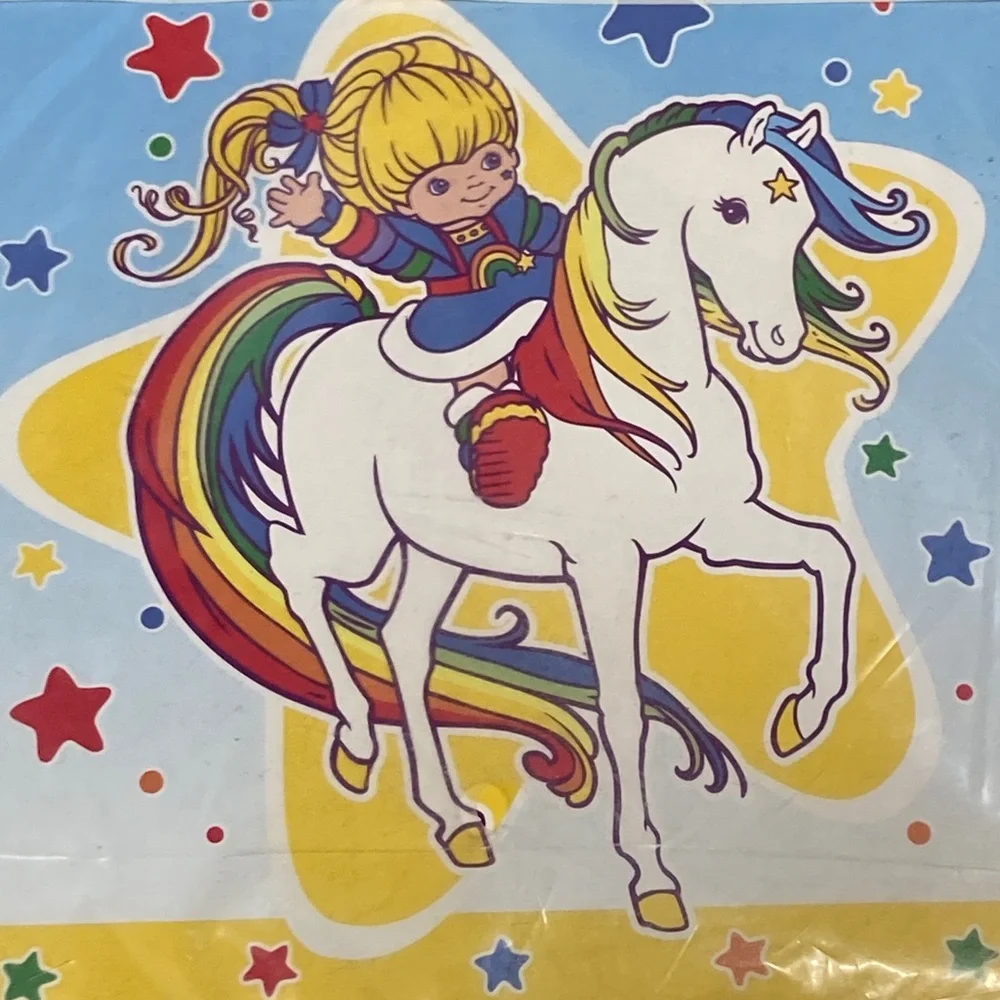 Vintage Rainbow Brite Happy Birthday Banner Set